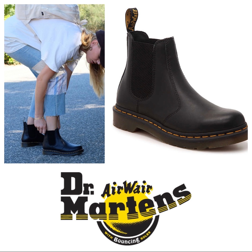 New Doc Martens 2976 Chelsea Nappa Leather Boots